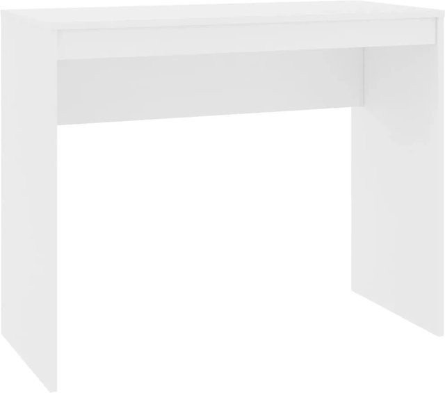 vidaXL Schreibtisch in Weiß aus Holzwerkstoff für Home-Office und Schlafzimmer, B/T/H: 90 x 40 x 72 cm - Bild 1