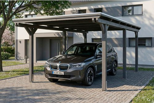 SKANHOLZ Carport Emsland aus Fichte mit EPDM-Dach in Schiefergrau, B: 604 cm, T: 340 cm - Bild 1