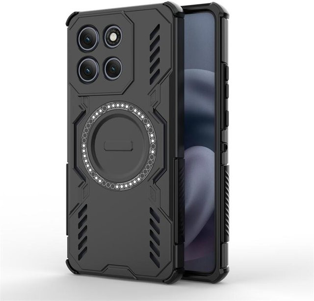Schutzhülle für Motorola Moto G86 Power mit Wärmeableitung und magnetischem kabellosem Laden, Schwarz - Bild 1