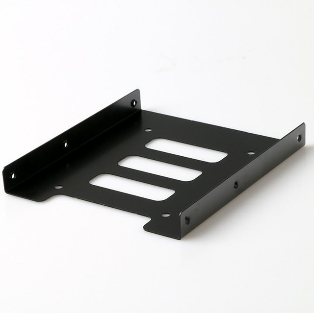 OULLX Metallmontageadapter für 2,5 Zoll SSD auf 3,5 Zoll HDD in Schwarz - Bild 1