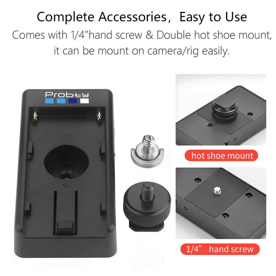DR-E8 DC Koppler LP-E8 Dummy Batterie mit NP-F Batterie Adapterplatte für Canon EOS Rebel T5i T3i T4i T2i, Kiss X6 X5 X4 und 700D 650D in Schwarz - Bild 3