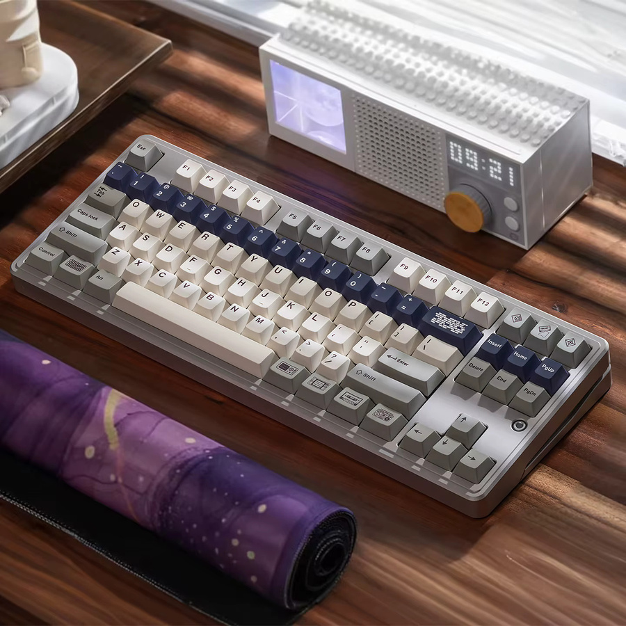 Venit Keys Retro Tastenkappen in Schwarz mit Cherry-Profil aus PBT für mechanische MX-Switch-Tastaturen - Bild 1