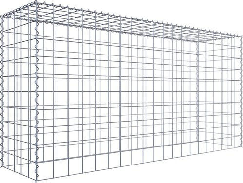 Gabiona Anbaukorb Typ 3 Hochbeet aus Stahl, silbergrau, B/T/H: 100 x 200 x 50 cm - Bild 1