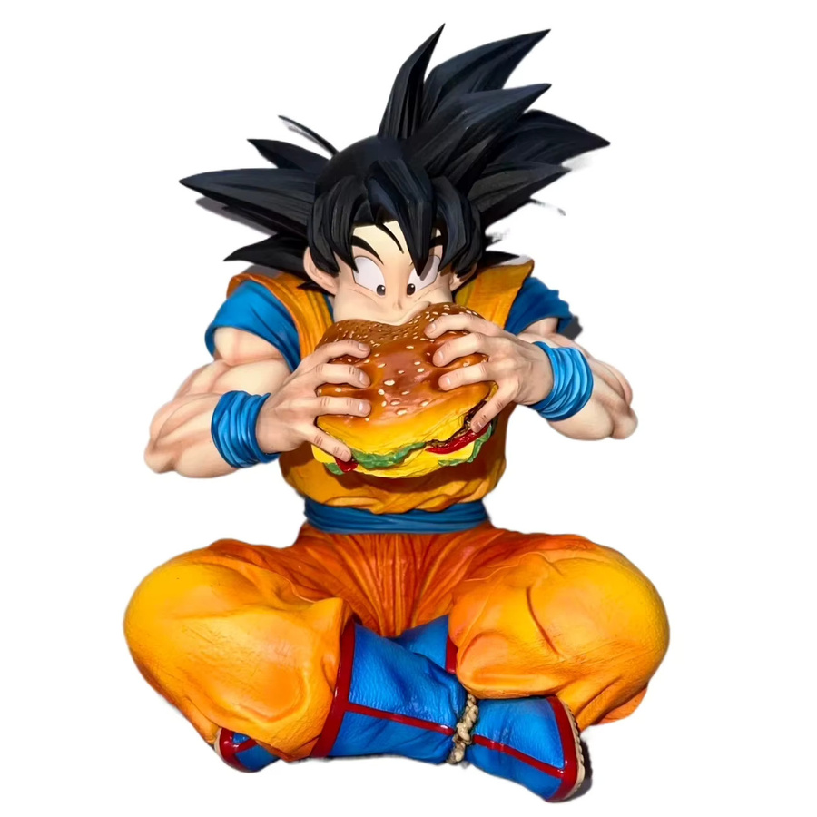 Bandai Dragon Ball Son Goku & Vegeta essen Hamburger, PVC-Figur, ab 14 Jahren - Bild 6