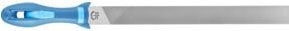 PFERD Werkstattfeile Flachstumpf mit Heft 300mm Hieb 2 Blau - Bild 1