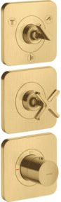 Hansgrohe Axor Citterio E UP-Thermostat 380/120 mit Safety Stop in gebürstetem Gold - Bild 1