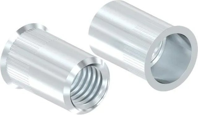 FeNau Blind-Einnietmutter aus Stahl M10 mit Bohrungsdurchmesser 13 mm, verzinkt, Silber - Bild 1