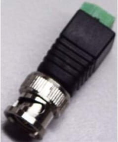 Wantec BNC Schraubanschluss Adapter 2-Draht für IP-Technik in Silber - Bild 1