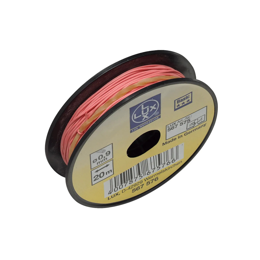 LUX-TOOLS Gummischnur Classic pink, kunststoffbeschichtet, 20 m - Bild 2