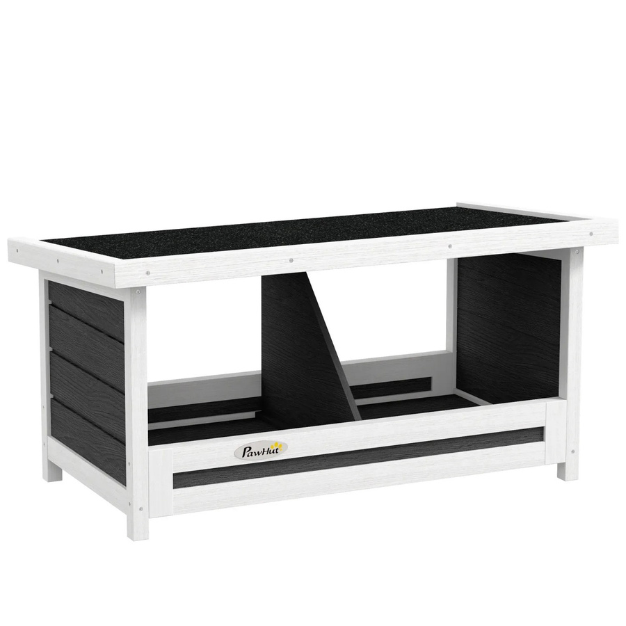 PawHut Nistkasten aus Tannenholz in Weiß und Grau, B: 37 cm, H: 34 cm, T: 66 cm - Bild 2