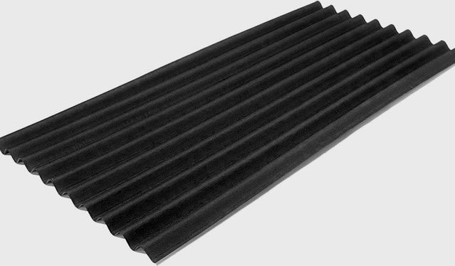 Bitumen Wellplatten in Schwarz B: 200 cm, H: 95 cm - Bild 1