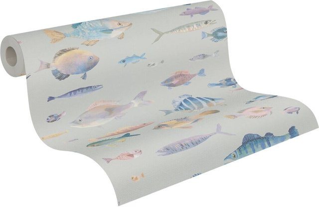 A.S. Création Vliestapete Animal Print in Violett und Bunt, Breite: 53 cm, Höhe: 1005 cm, Tiefe: 8 cm - Bild 1