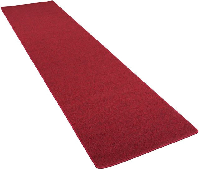 Snapstyle Velour Läufer Teppich Strong Rot B: 80 cm, L: 320 cm - Bild 1