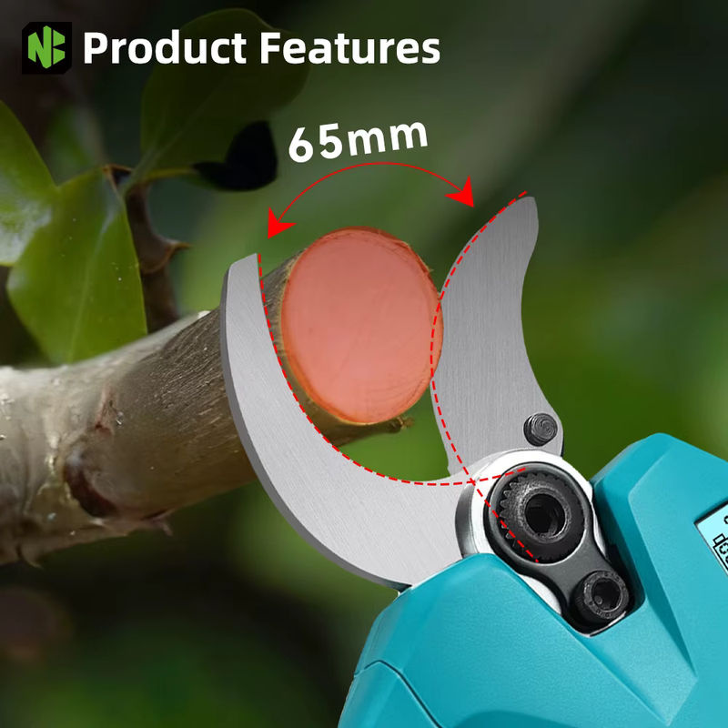 NEWBENY Kabellose bürstenlose elektrische Astschere mit 65mm 2-Gang Schnitt für Obstbäume, kompatibel mit Makita LXT Akkus, Farbe: Türkis - Bild 4