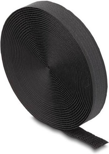 Delock 19112 Klettband Schwarz, Länge: 5 m, Breite: 20 mm - Bild 1