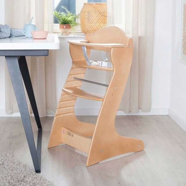Roba Treppenhochstuhl Chair Up aus Holz mit Armlehnen in modernem Design - Bild 1