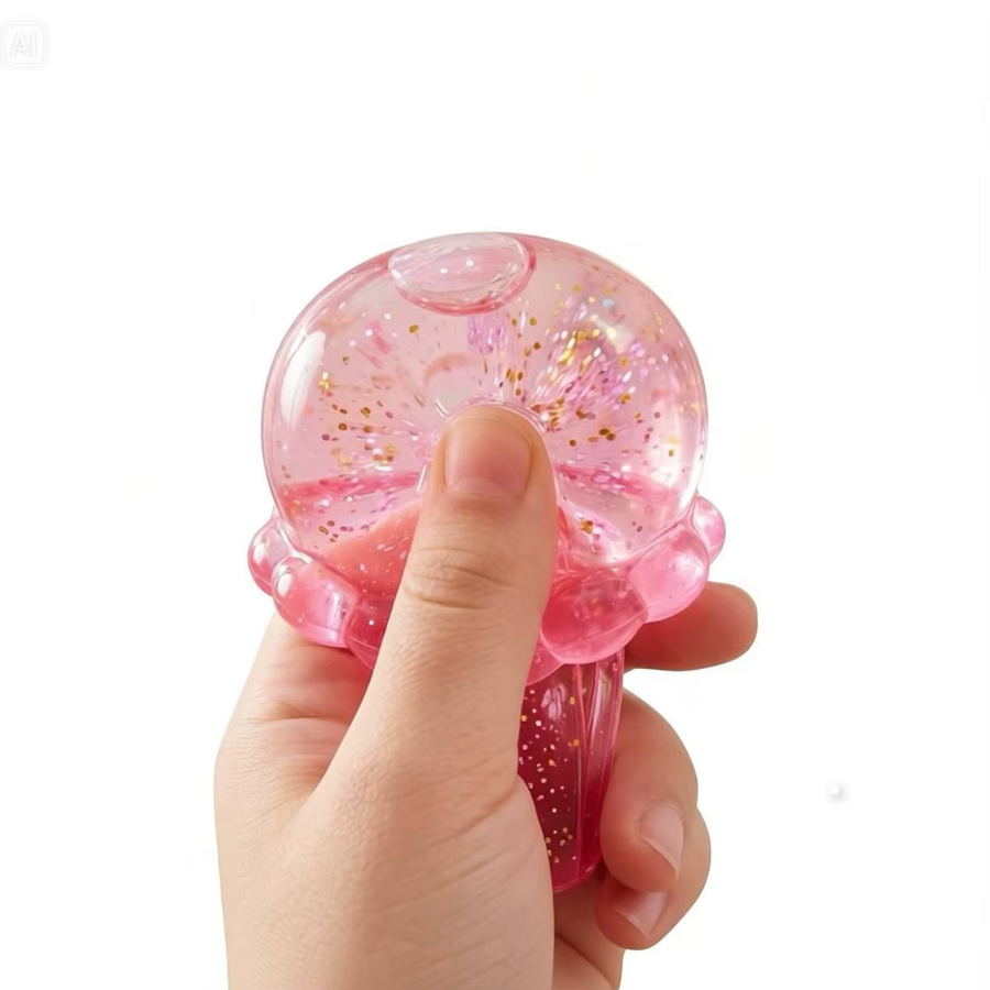 Quallen-Quetsch-Stressball, Jelly-Squeeze-Fidget-Spielzeug, blau, mehrfarbig - Bild 2