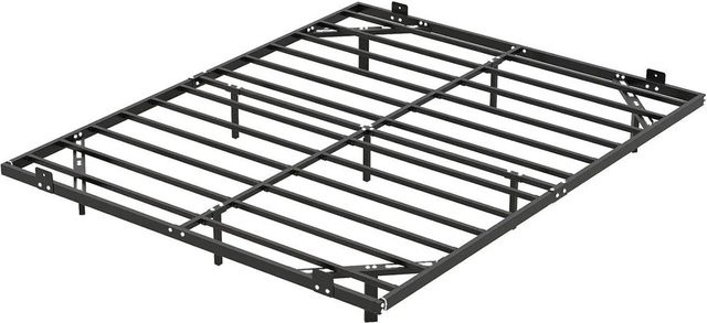 Costway Metallbett in Schwarz mit LED-Unterbettbeleuchtung und Fernbedienung, B/T/H: 160 x 200 cm - Bild 1