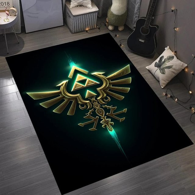 Karpetti Zelda Legende Teppich für Wohnzimmer und Kinderzimmer, Mehrfarbig, B/T: 80 x 120 cm - Bild 1