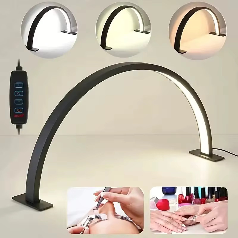 Tragbare LED-Halbmond-Nagellampe in Weiß für Beauty-Salons und Büro mit Touch-Steuerung und USB-Anschluss - Bild 5