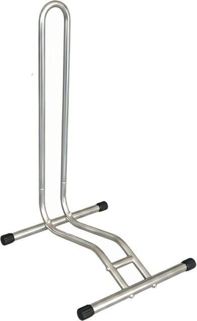 Relaxdays Fahrradständer aus Stahl in Silber, rutschfest, passend für 29 Zoll, B/H/T: 72,5 x 44,5 x 41 cm - Bild 1