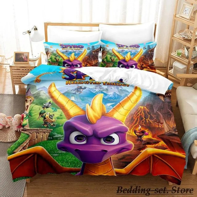 Spyro Reignited Trilogy Bettwäsche Kollektion Multicolor, Bettbezug für Erwachsene und Kinder, Breite: 200 cm, Länge: 230 cm - Bild 1