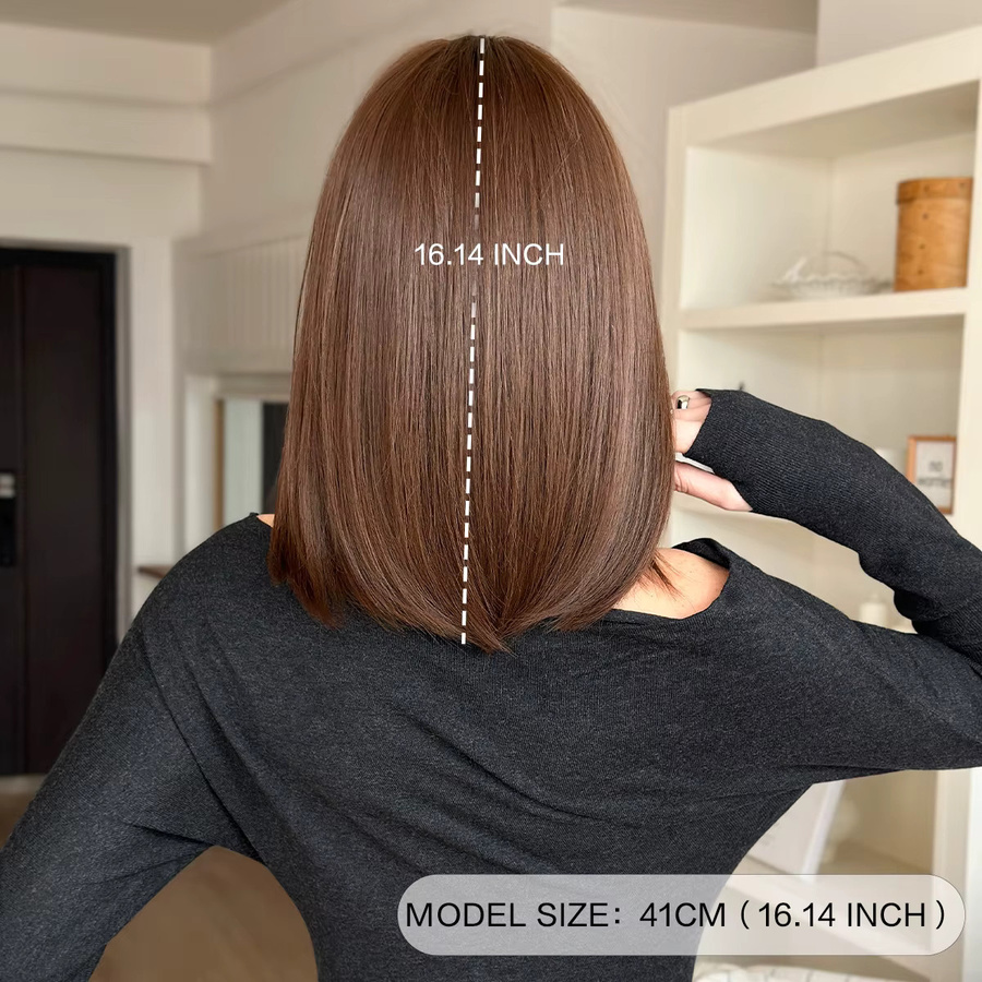 7JHH WIGS Perücke, Mokka-Braun, kurz, Damen - Bild 3