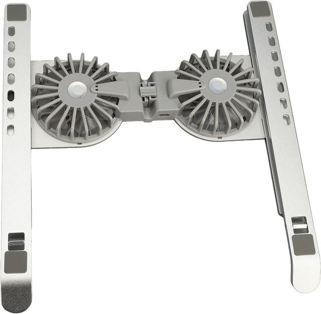 OutsideWorld Laptop-Kühlständer aus Aluminiumlegierung, höhenverstellbar und faltbar, Grau - Bild 1