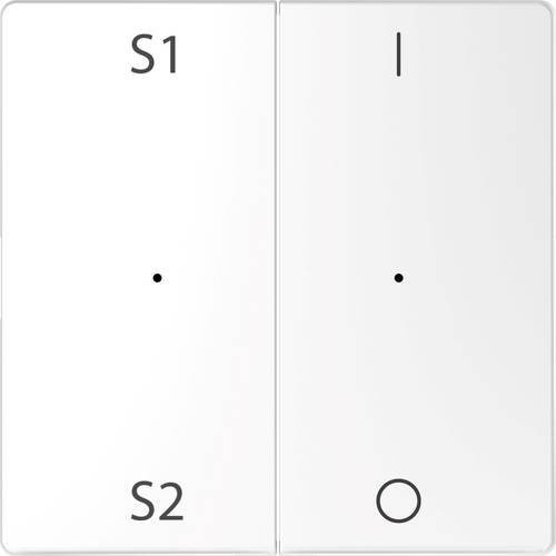 Merten Abdeckung Wechselschalter System Design Weiß MEG5228-6035 - Bild 1