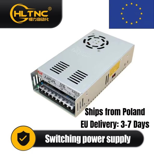 HLTNC Schaltnetzteil 400 W mit Lüfter, Ausgang DC 60 V, 6,67 A, Eingang 100–240 V AC, Farbe: Silber - Bild 1