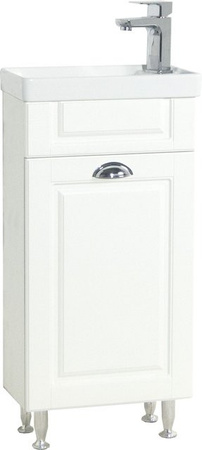VCM Badmöbel Set Casalo M im Landhaus Stil, 2-tlg. Waschbecken und Unterschrank in Weiß, B/T/H: 83 x 22 x 41 cm