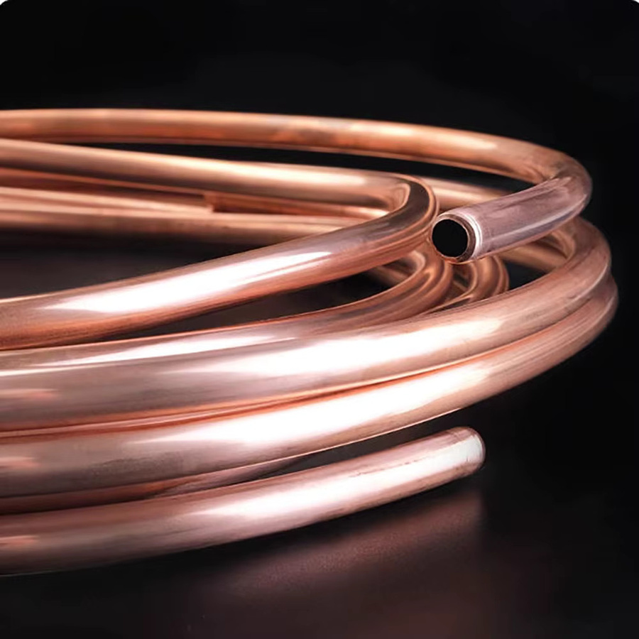 Weiches Kupferrohr aus 99,9 % reinem Kupfer, 1 Meter Länge, Farbe Gold/Orange - Bild 3