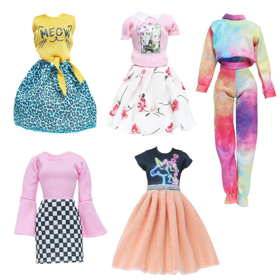 BJDBUS Puppe Outfits, Zubehör, 5-teiliges Set, Bunt / Mehrfarbig - Bild 2