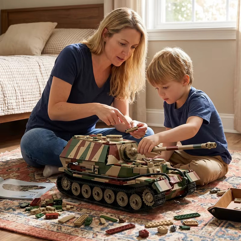 barweer Elefanten-Schwerpanzer-Bausteinset, Montagemodell, 1750 Teile - Bild 2