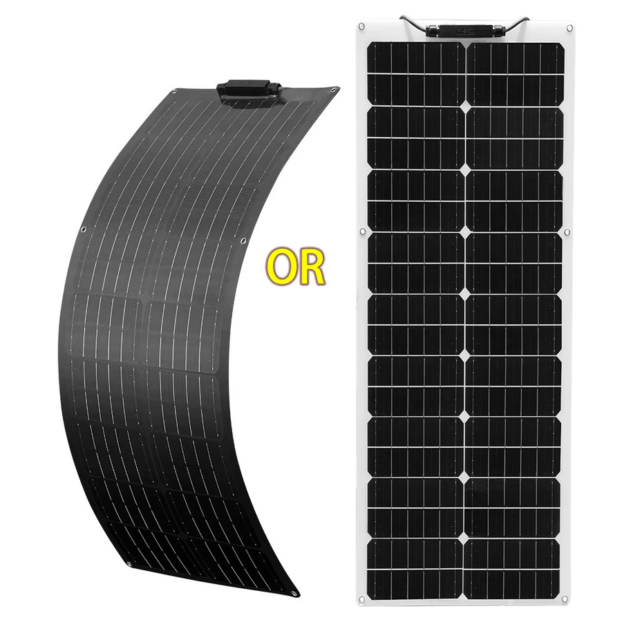 XINPUGUANG Solarpanel Komplettkit 50W 12V Photovoltaik-Set in Schwarz - Bild 2