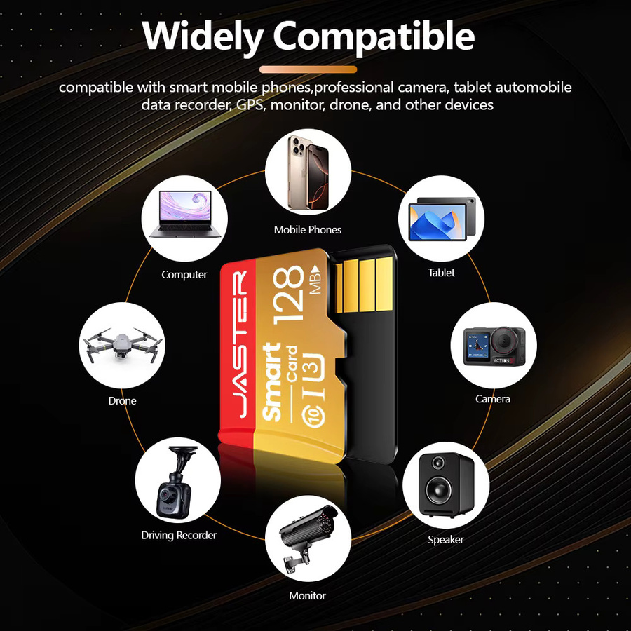 JASTER microSD Speicherkarte Class 10 mit Kartenadapter für Handy, Kamera und Dashcam - Bild 4