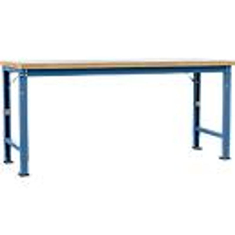 Manuflex Werkbank Profi Spezial mit Kunststoff Tischplatte in Blau, B/T/H: 200 x 70 x 60 cm - Bild 3