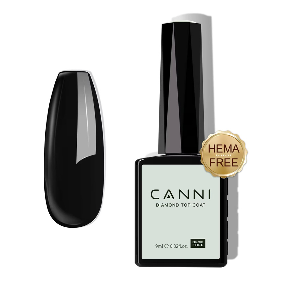 CANNI Super Glossy Diamond Nowipe Top Coat, 9 ml, HEMA-frei - Bild 3