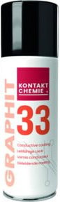 Kontakt Chemie Graphit 33 Graphitlack Spraydose, leitfähig, Grau/Schwarz, 200ml - Bild 1