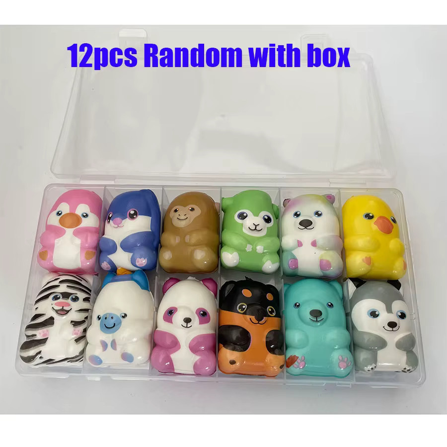 JK-ZMM Mini Kawaii Nette Stress Relief Squeeze Squishies Spielzeug, 6-12-teiliges Set - Bild 2