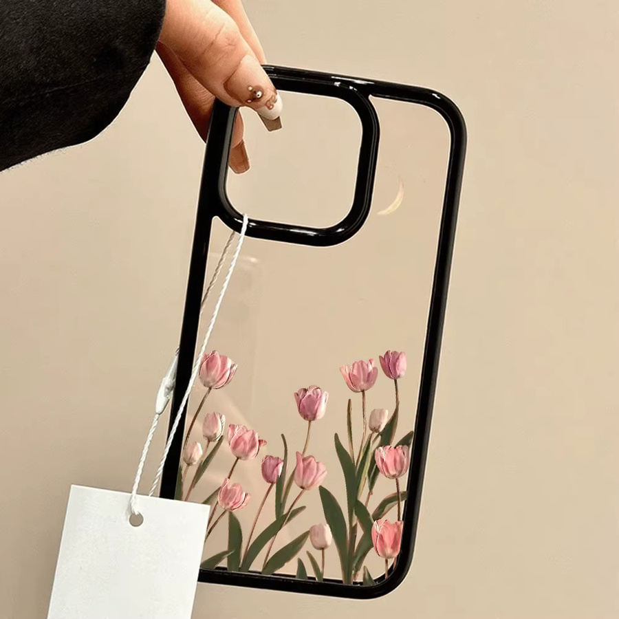 Luxus Blumen Handyhülle aus Acryl für Apple iPhone 17 Pro Max, 16 Pro Max, 15 Pro Max, 14 Pro Max, 13 Pro Max, 12 Pro Max und iPhone 11/13/14/15/16/17 Modelle - Bild 3