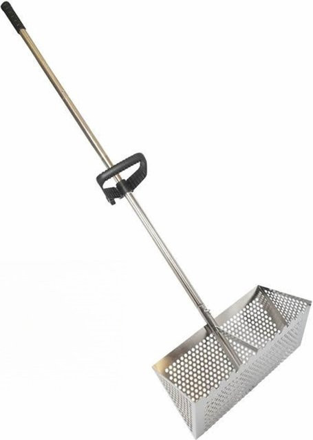 ZJMZYM Strandrechen und Sandfilterrechen in Silber, ergonomisch und faltbar - Bild 1