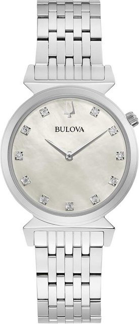 Bulova Damenuhr, Quarz, Edelstahl, 30 mm, 3 ATM, Diamanten - Bild 1