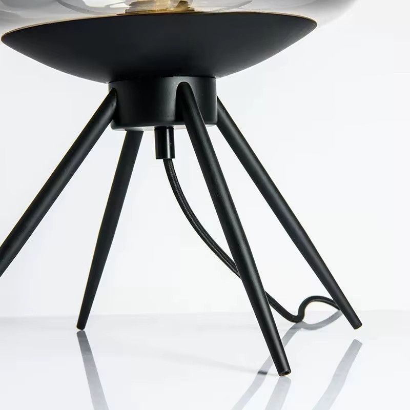 JIANKEXING Designer Postmoderne Kunstglas Nachttisch mit dekorativer Beleuchtung für Schlafzimmer und Wohnzimmer - Bild 5