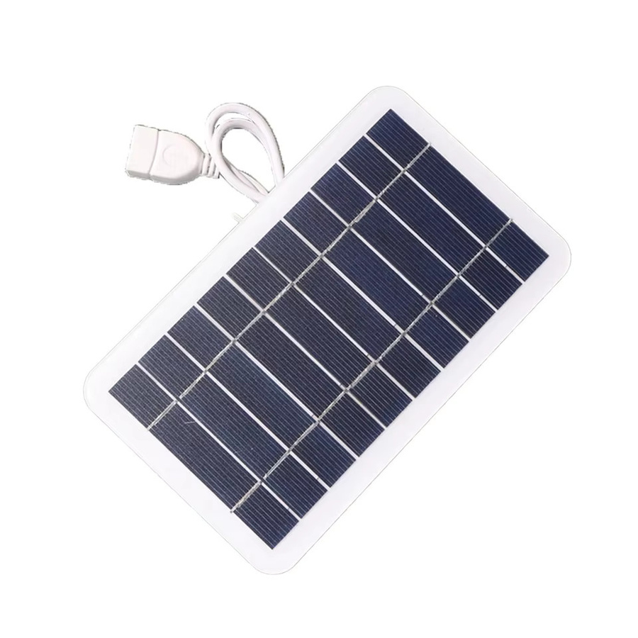 Tragbares Solarpanel-Ladegerät mit USB-A Anschluss für Telefon und Powerbank, 5 V, ideal für Outdoor, Camping und Wohnmobil - Bild 3