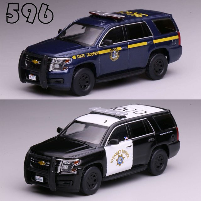 JKM New York State Police Chevrolet Tahoe, Polizeiauto, 1:64, Metall, ab 14 Jahren - Bild 1