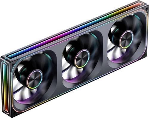 Jonsbo ZA-360 PC-Gehäuse-Lüfter Schwarz mit LED-Beleuchtung - Bild 1