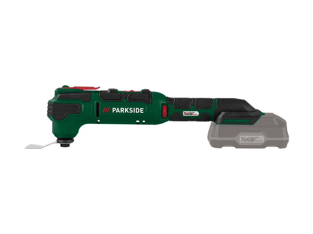 PARKSIDE 20V Akku-Multifunktionswerkzeug PAMFW 20-Li C3 in Grün inklusive Zubehör wie Schleifpad, Adapter, Tauchnasenblatt und Koffer (ohne Akku und Ladegerät) - Bild 2