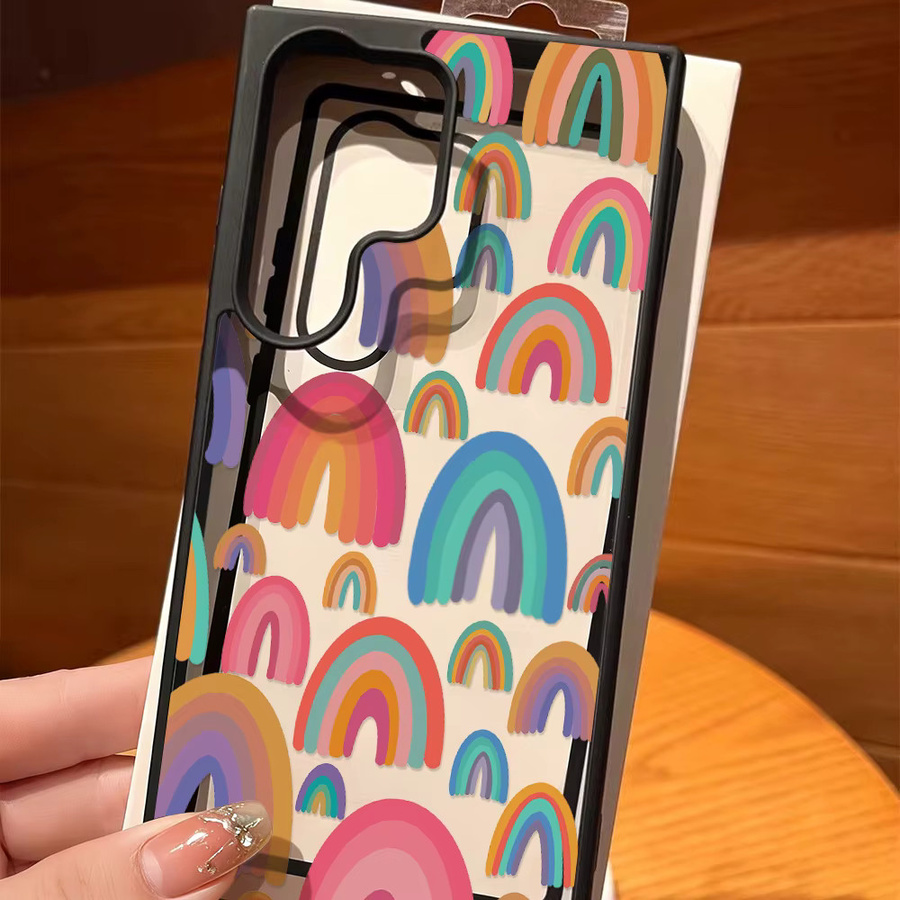 Regenbogen Handyhülle aus weichem Silikon für Samsung Galaxy A56 5G A55 A54 A36 A35 A26 A25 A17 A16 A15 A14 A13 A12 A07 A06 A05s in Multicolour von AKABEILA - Bild 5