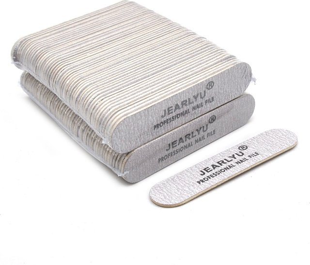 JEARLYU Schleifpapier Mini Holz Nagel Feilen, 180/240 Grit, 100 Stück, Unisex - Bild 1